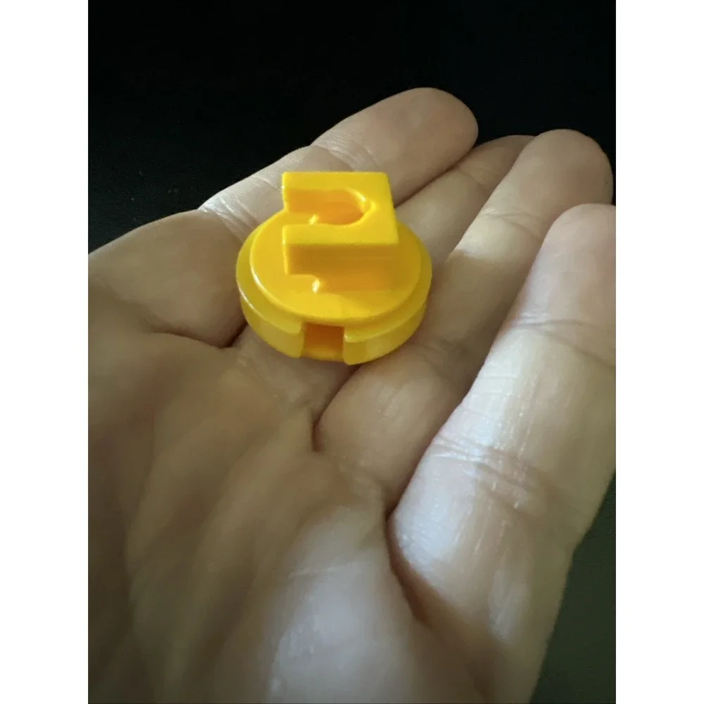 Construx 1980's Fisher Price Replacement part Military‎ 6000 Yellow Inside Wheel